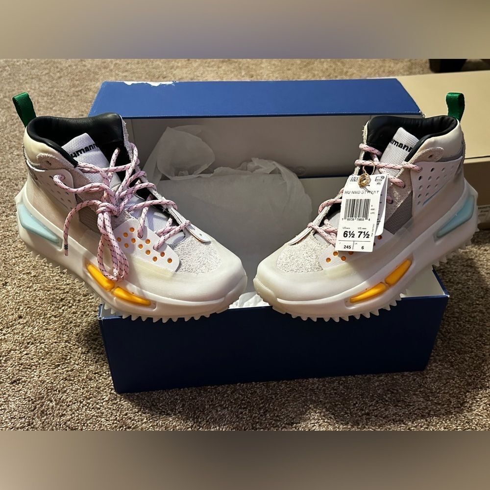 NWT 2022 Pharrell x Hu NMD_S1 Ryat 'Core White